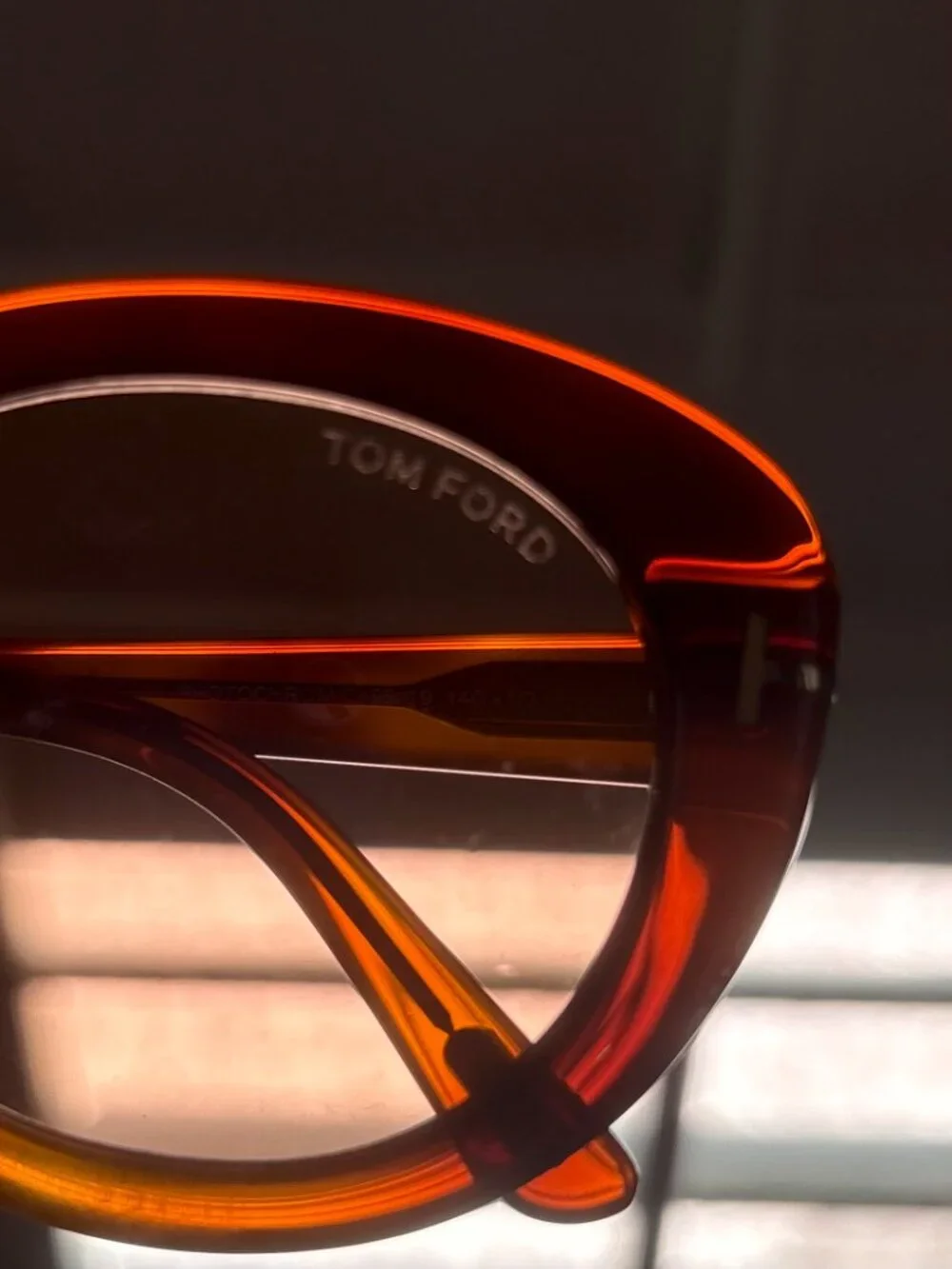 TOM FORD Lily-02 55mm Tinted Cat Eye Sunglasses in Blonde Havana/Violet- NWT